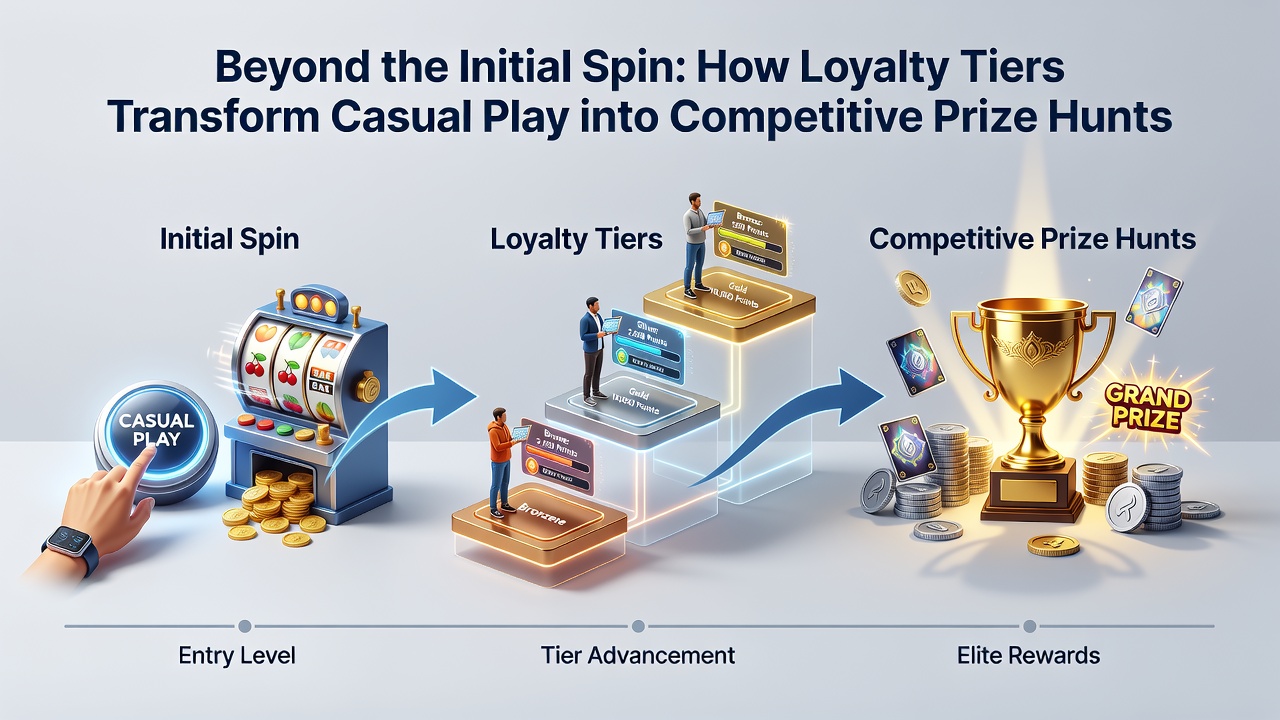 Illustration eines Turnierbildschirms mit Rangliste und Preisverteilung in einem Online-Casino
