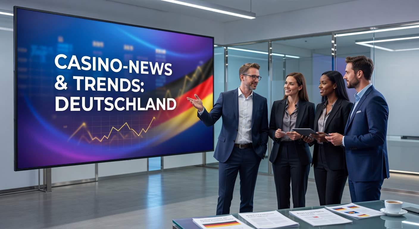 Glänzende Spielbankhalle mit Slotmaschinen und Besuchern, Symbol für den Boom in deutschen Casinos