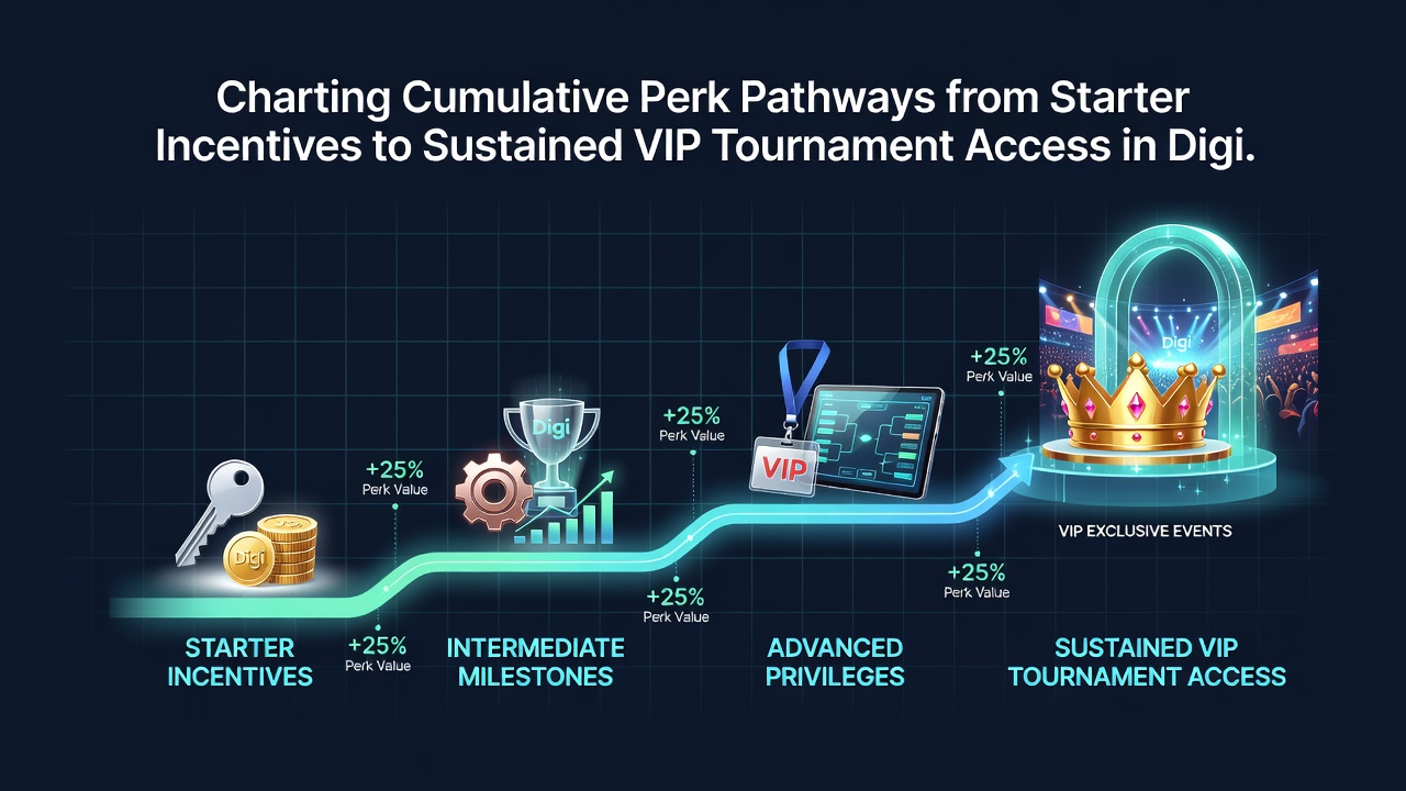 Visualisierung von Meilensteinpfaden und VIP-Turnierqualifikationen in digitalen Spielplattformen